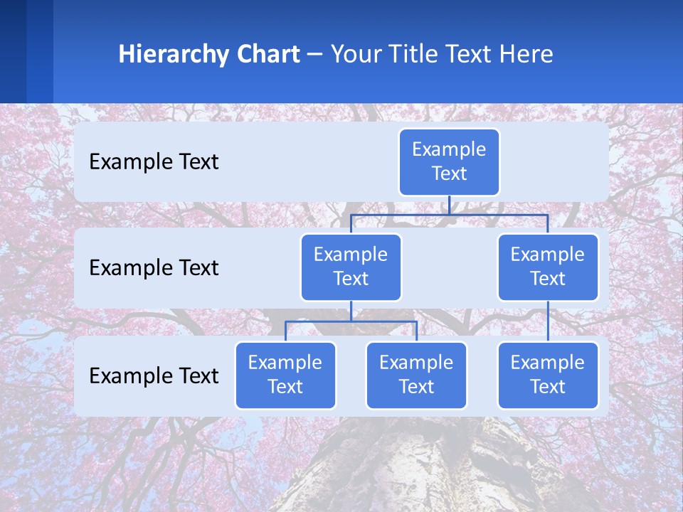 A Tree With Pink Leaves Is Shown In This Powerpoint Presentation PowerPoint Template