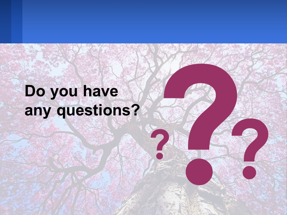 A Tree With Pink Leaves Is Shown In This Powerpoint Presentation PowerPoint Template