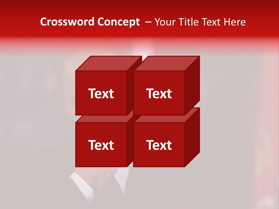 A Man In A Suit And Tie Standing In Front Of Flags PowerPoint Template