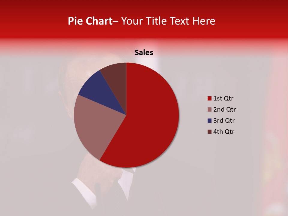 A Man In A Suit And Tie Standing In Front Of Flags PowerPoint Template