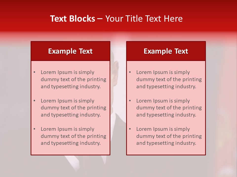 A Man In A Suit And Tie Standing In Front Of Flags PowerPoint Template