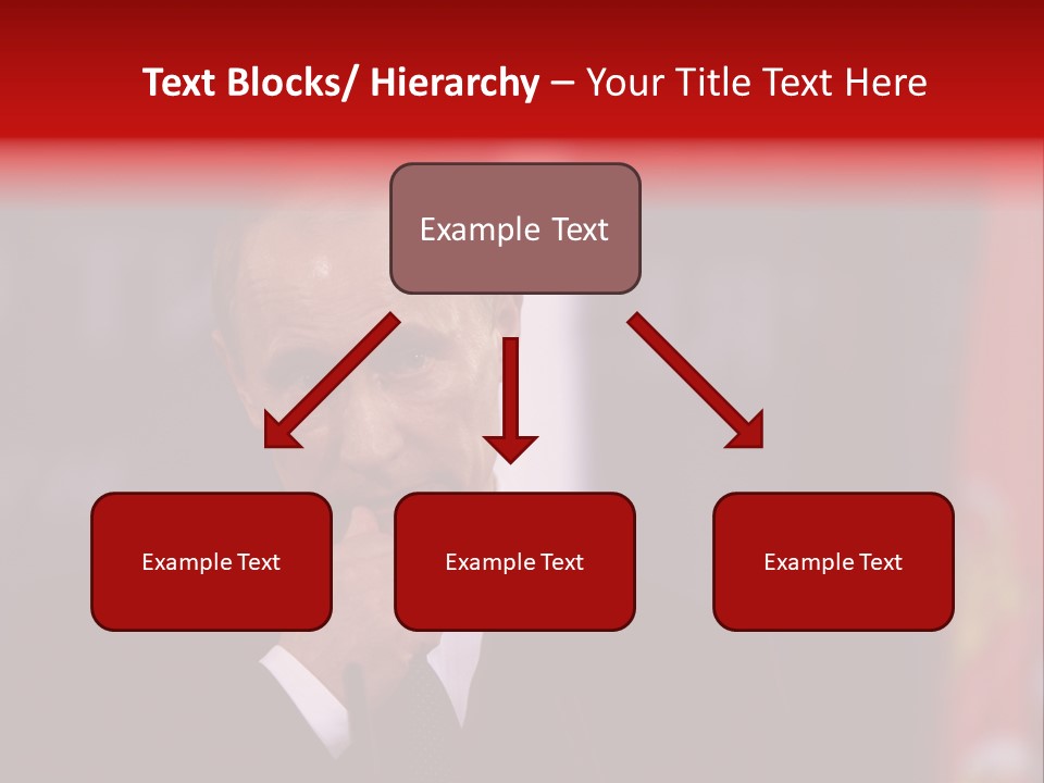 A Man In A Suit And Tie Standing In Front Of Flags PowerPoint Template