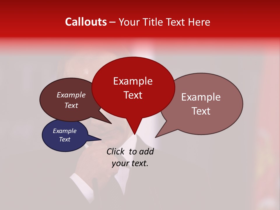 A Man In A Suit And Tie Standing In Front Of Flags PowerPoint Template