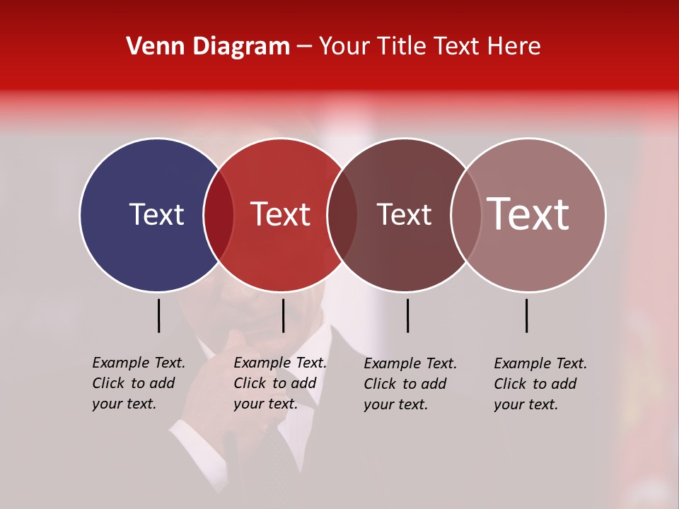 A Man In A Suit And Tie Standing In Front Of Flags PowerPoint Template