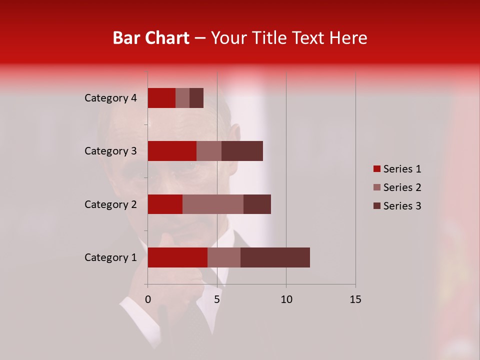 A Man In A Suit And Tie Standing In Front Of Flags PowerPoint Template