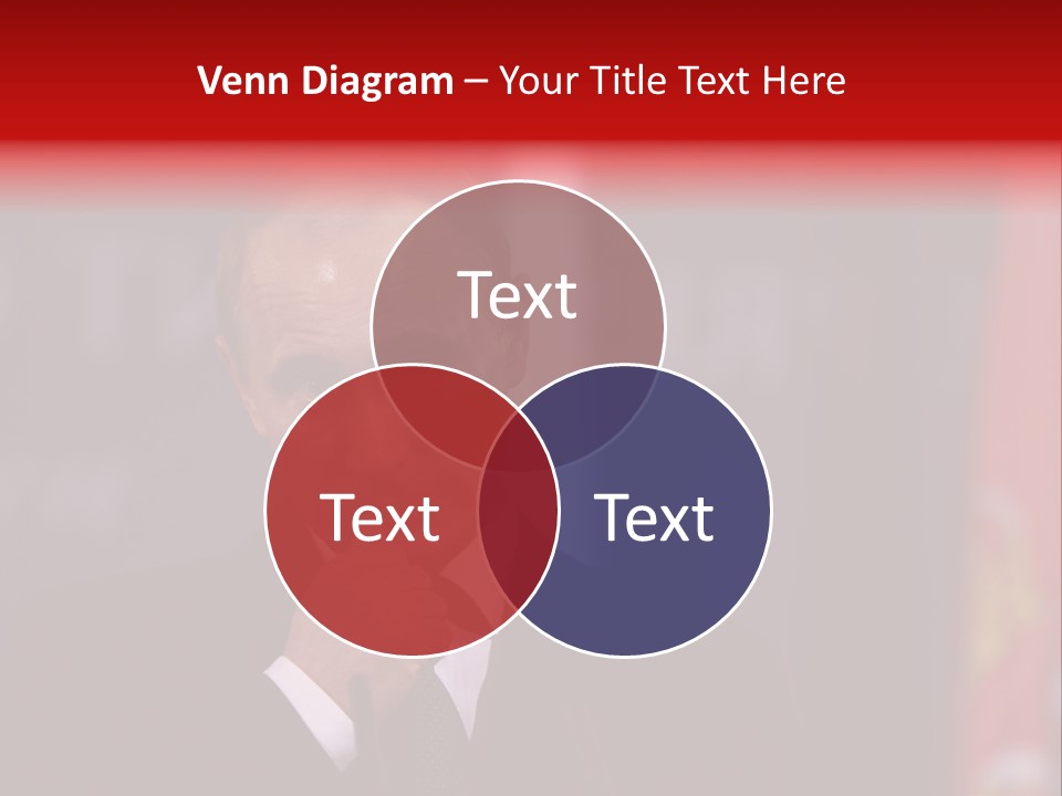 A Man In A Suit And Tie Standing In Front Of Flags PowerPoint Template