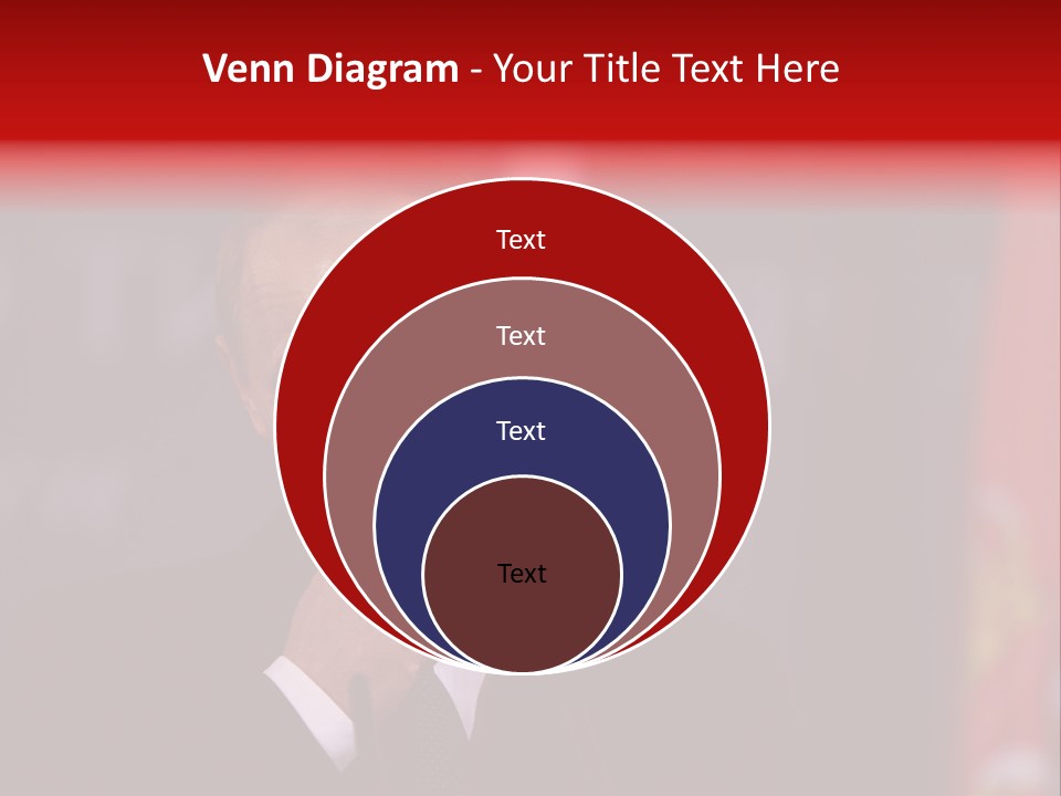 A Man In A Suit And Tie Standing In Front Of Flags PowerPoint Template