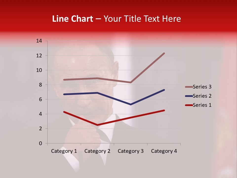 A Man In A Suit And Tie Standing In Front Of Flags PowerPoint Template