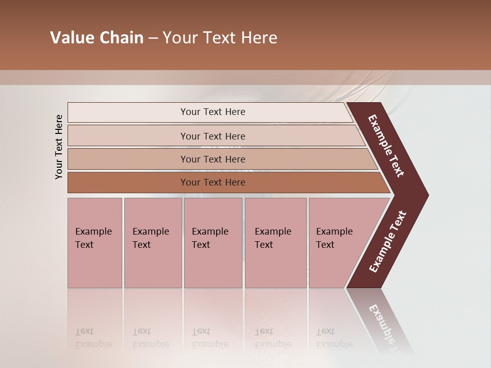 A Close Up Of A Blue Eye With A Brown Background PowerPoint Template