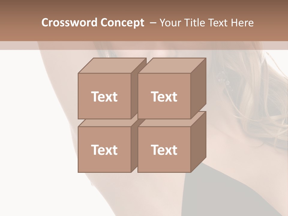 A Woman In A Black Dress Posing For A Picture PowerPoint Template