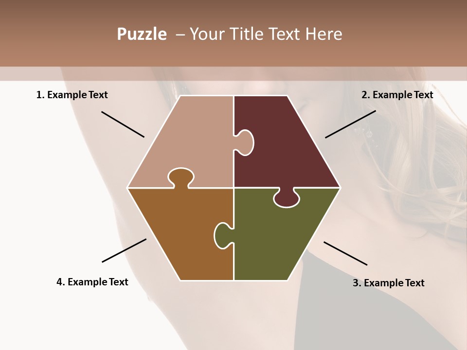 A Woman In A Black Dress Posing For A Picture PowerPoint Template