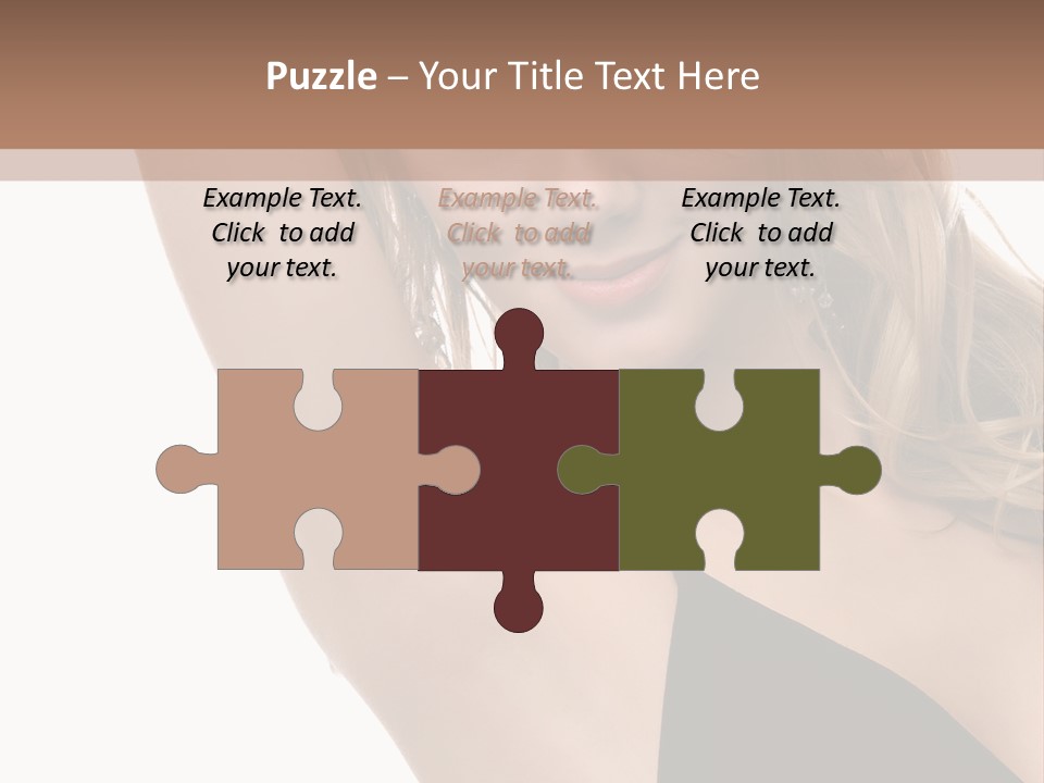 A Woman In A Black Dress Posing For A Picture PowerPoint Template