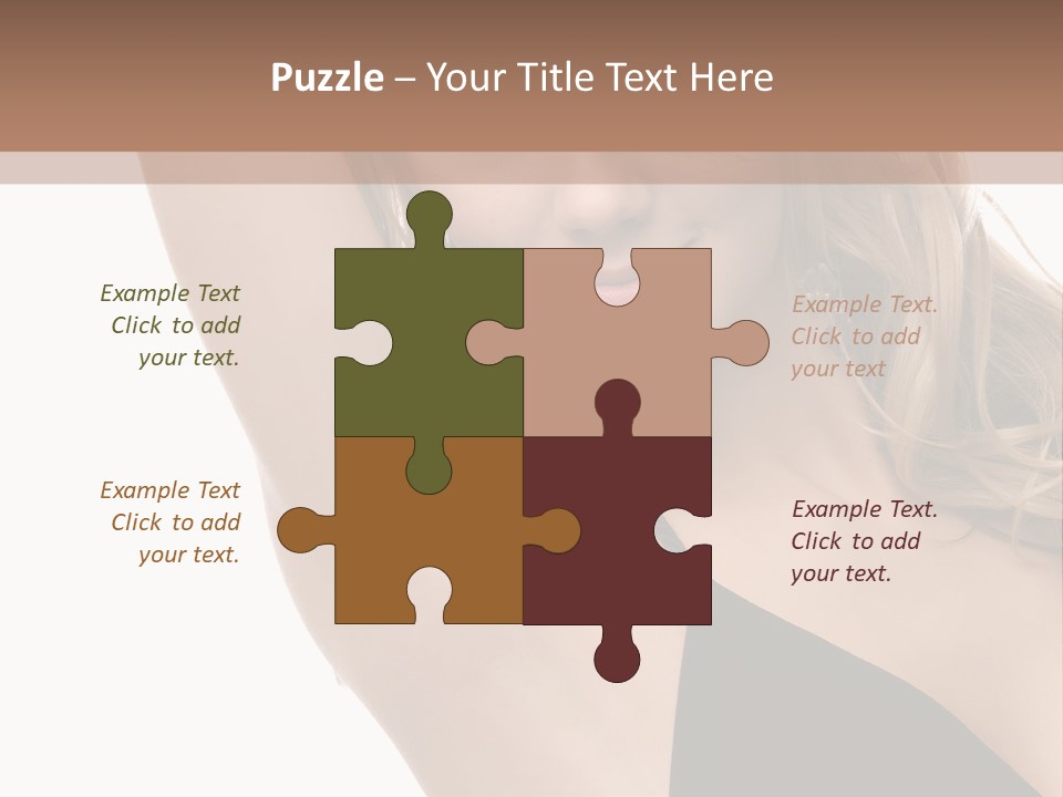 A Woman In A Black Dress Posing For A Picture PowerPoint Template