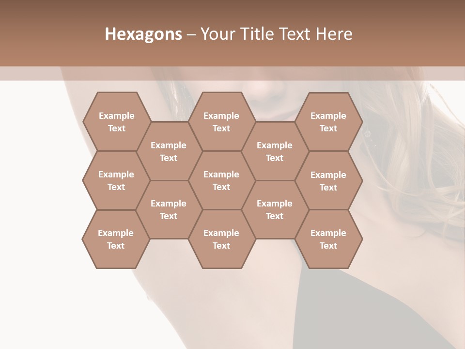 A Woman In A Black Dress Posing For A Picture PowerPoint Template