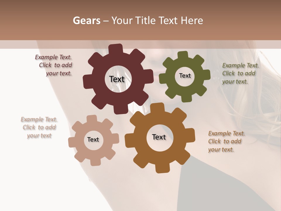 A Woman In A Black Dress Posing For A Picture PowerPoint Template