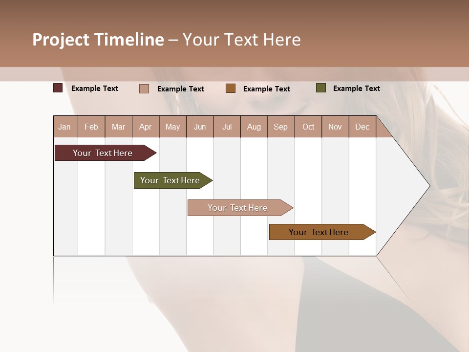 A Woman In A Black Dress Posing For A Picture PowerPoint Template