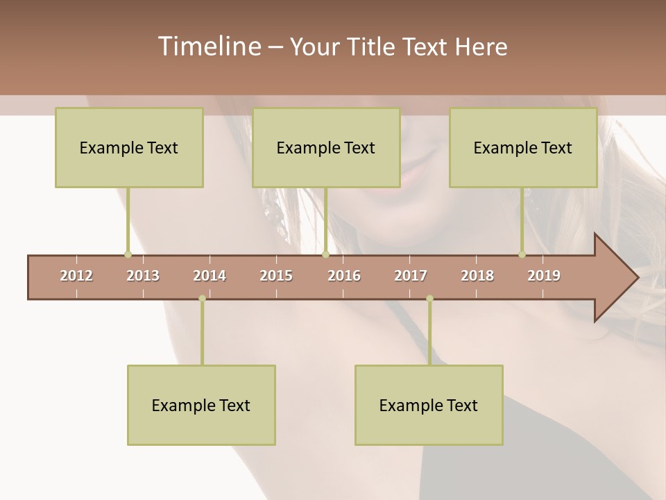 A Woman In A Black Dress Posing For A Picture PowerPoint Template