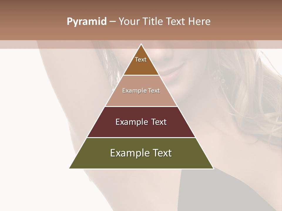 A Woman In A Black Dress Posing For A Picture PowerPoint Template