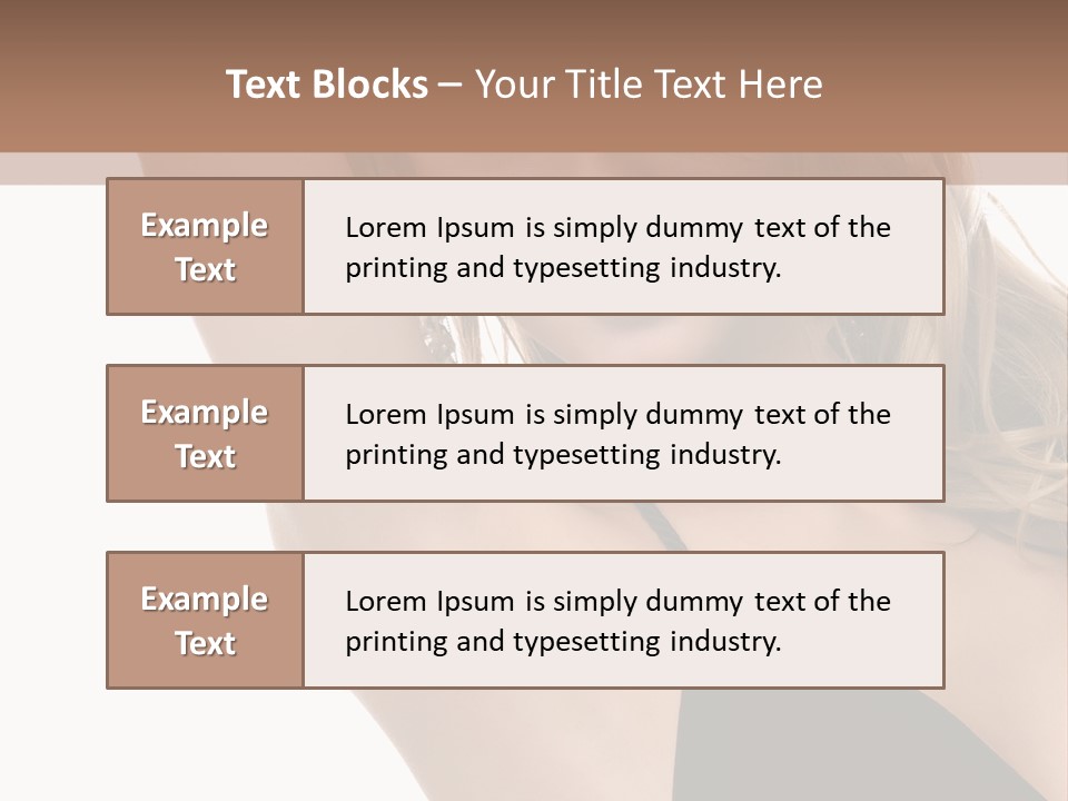 A Woman In A Black Dress Posing For A Picture PowerPoint Template