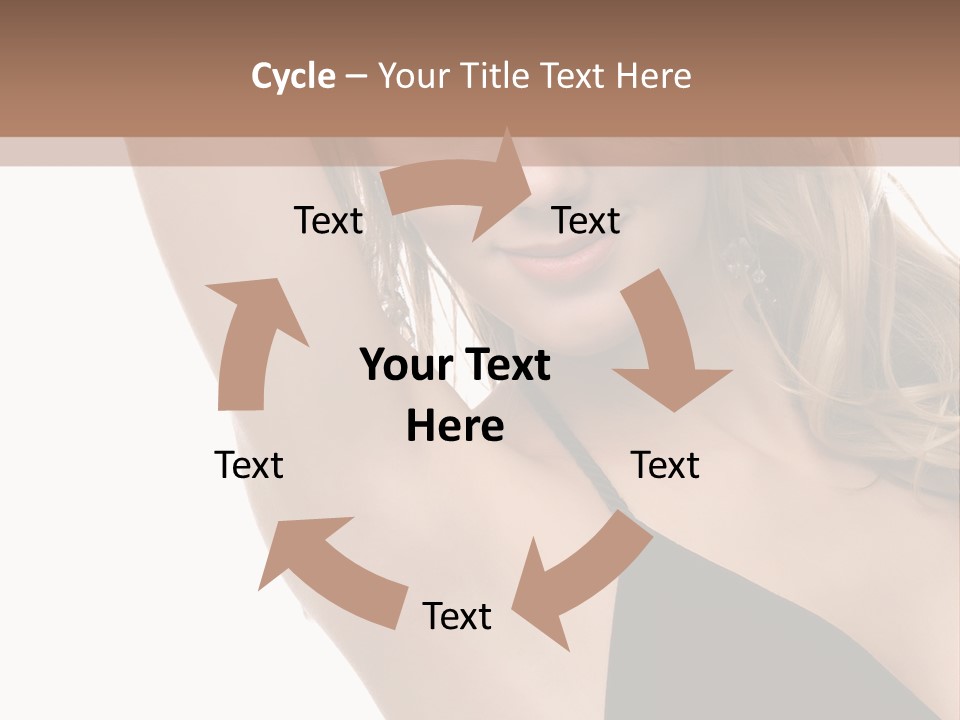 A Woman In A Black Dress Posing For A Picture PowerPoint Template