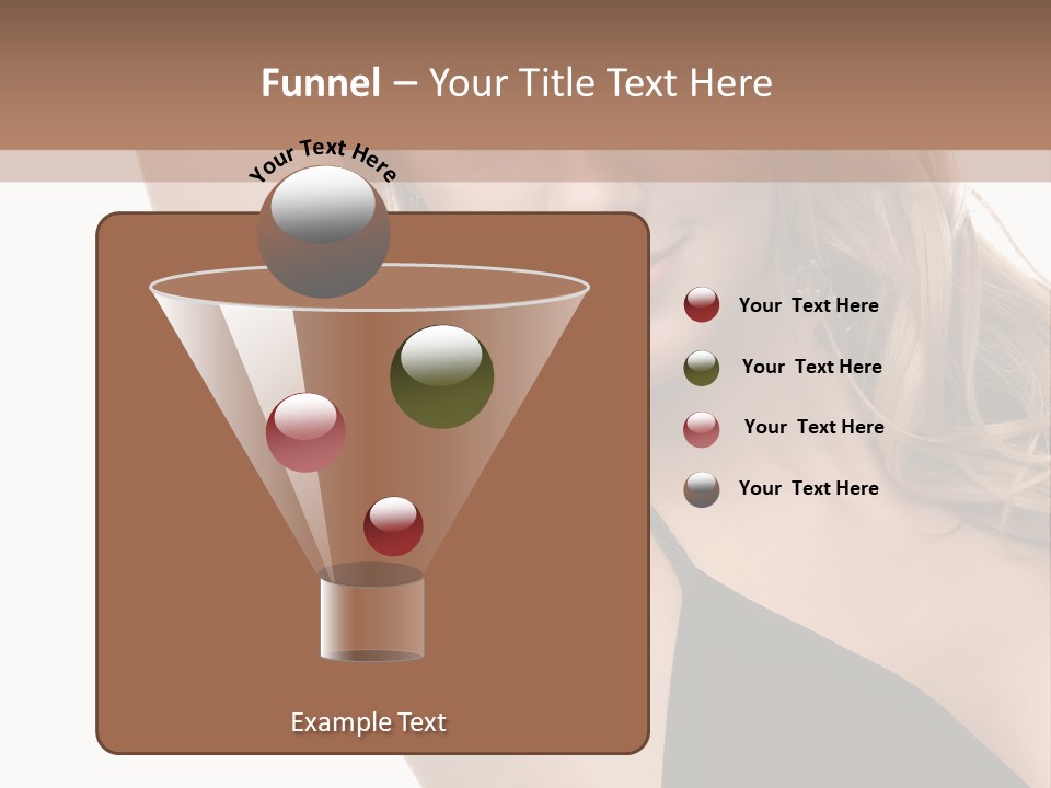 A Woman In A Black Dress Posing For A Picture PowerPoint Template