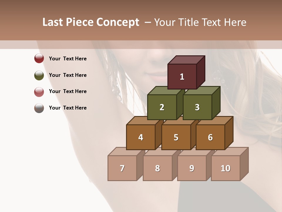 A Woman In A Black Dress Posing For A Picture PowerPoint Template