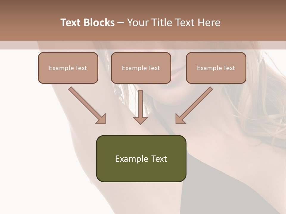 A Woman In A Black Dress Posing For A Picture PowerPoint Template