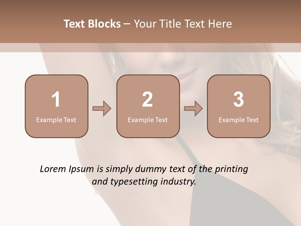 A Woman In A Black Dress Posing For A Picture PowerPoint Template