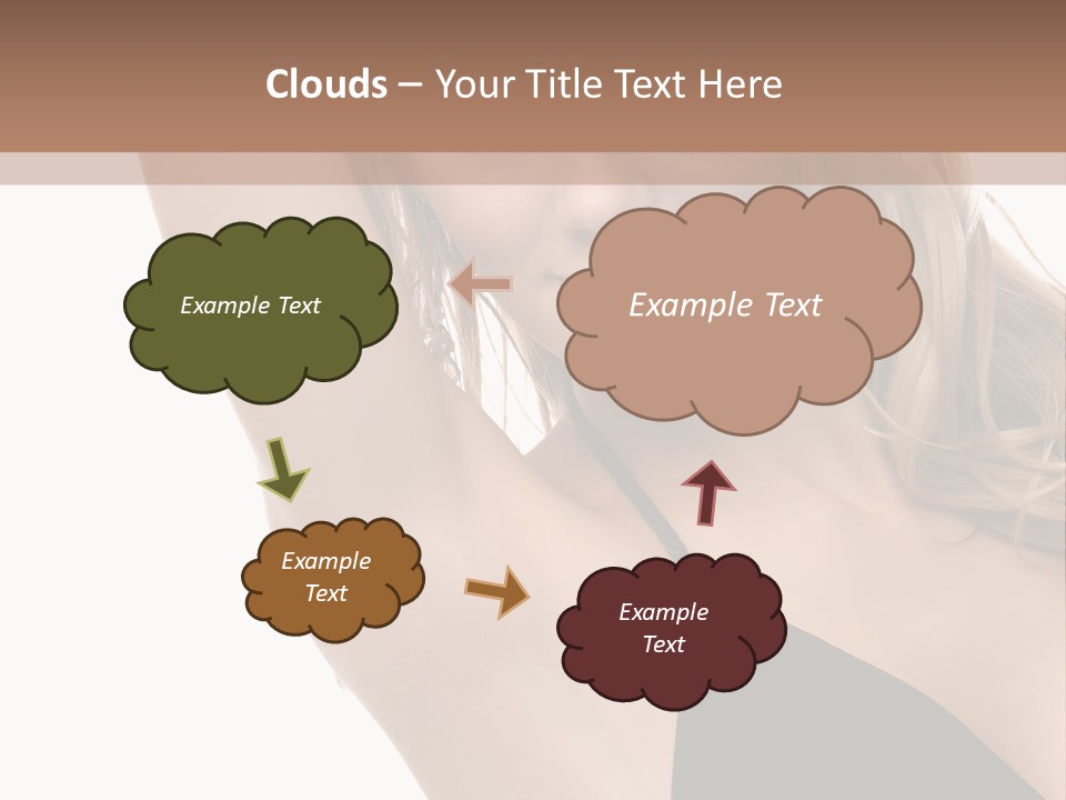 A Woman In A Black Dress Posing For A Picture PowerPoint Template