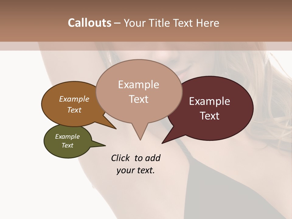 A Woman In A Black Dress Posing For A Picture PowerPoint Template