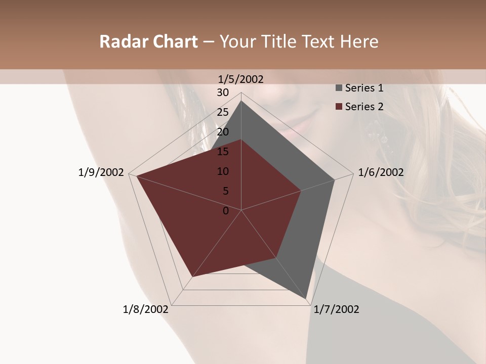 A Woman In A Black Dress Posing For A Picture PowerPoint Template