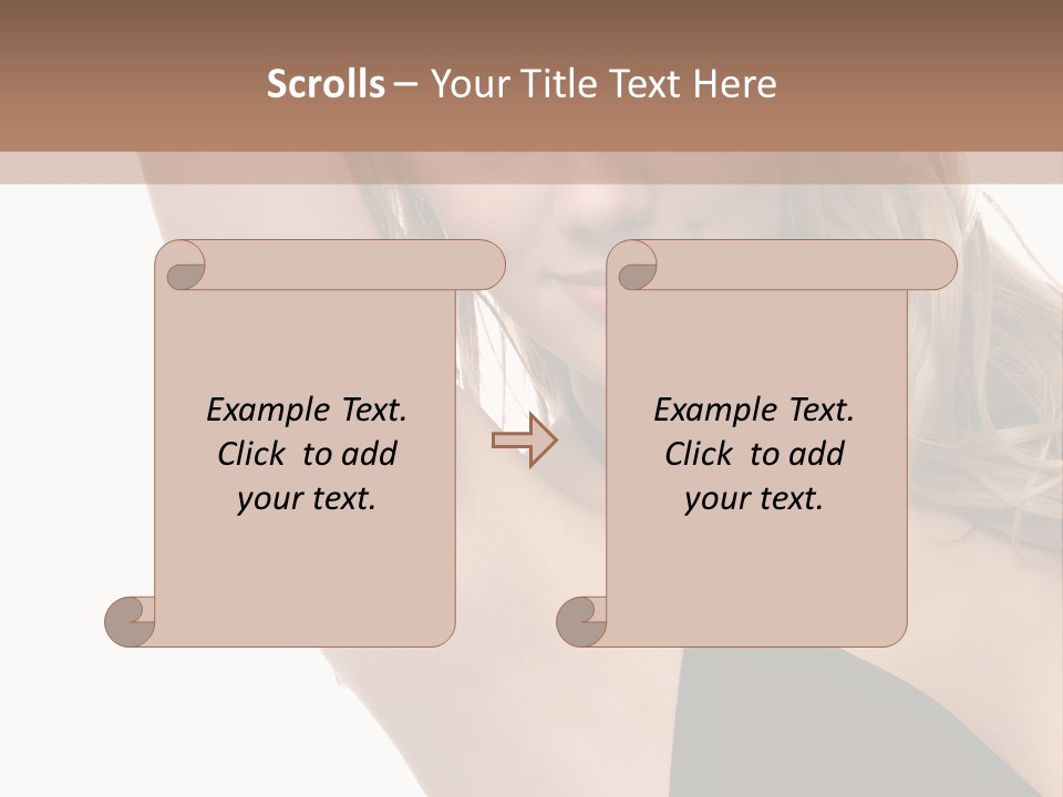 A Woman In A Black Dress Posing For A Picture PowerPoint Template