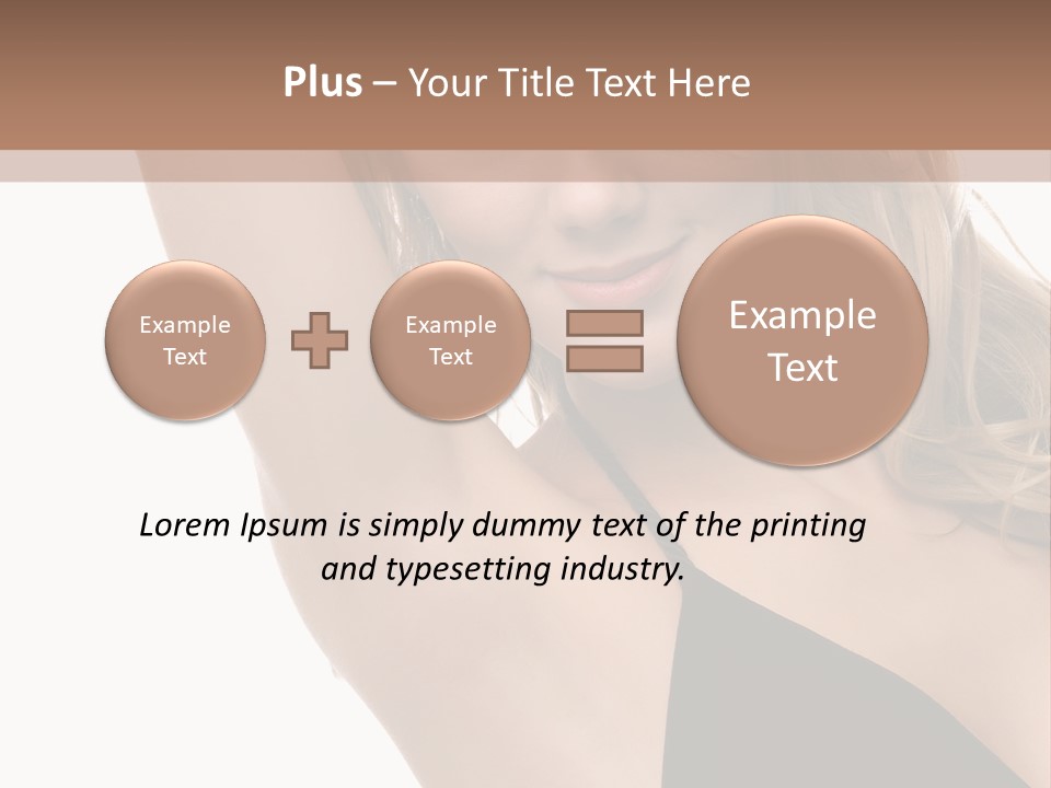 A Woman In A Black Dress Posing For A Picture PowerPoint Template