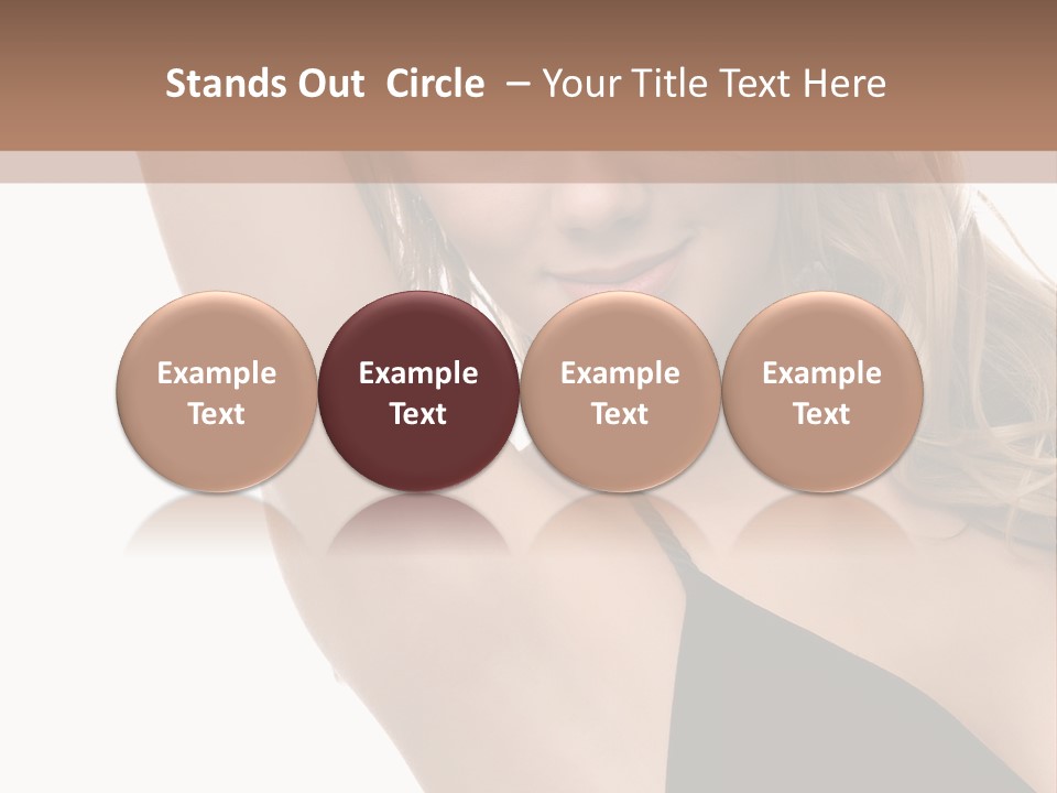 A Woman In A Black Dress Posing For A Picture PowerPoint Template