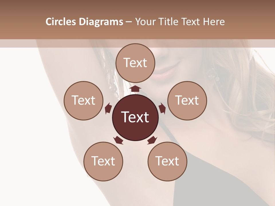 A Woman In A Black Dress Posing For A Picture PowerPoint Template