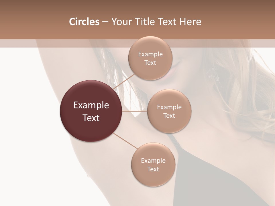 A Woman In A Black Dress Posing For A Picture PowerPoint Template