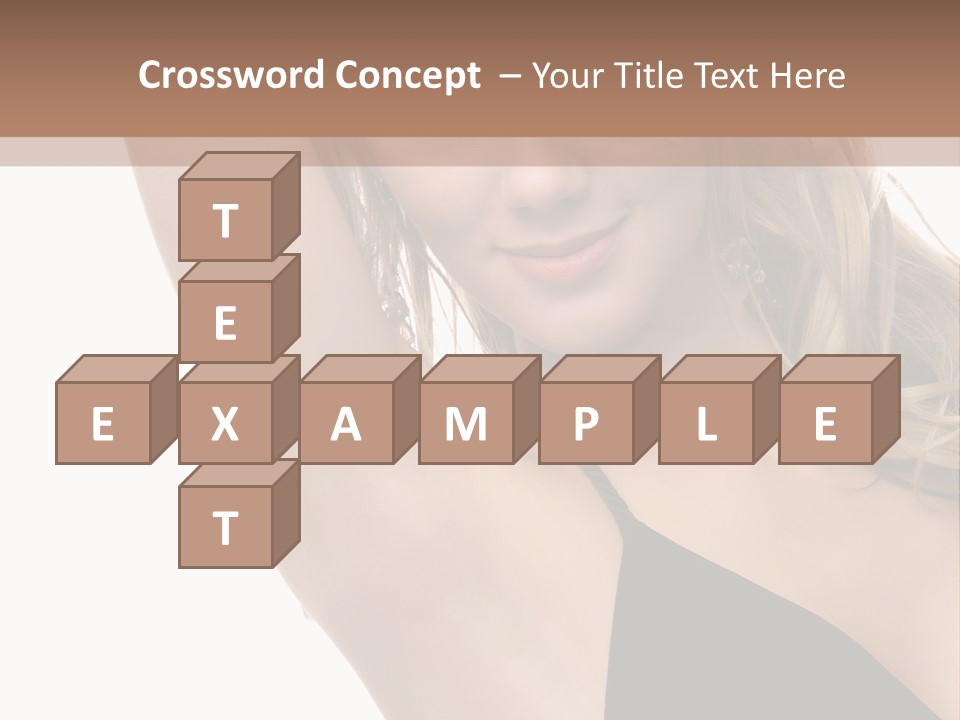 A Woman In A Black Dress Posing For A Picture PowerPoint Template