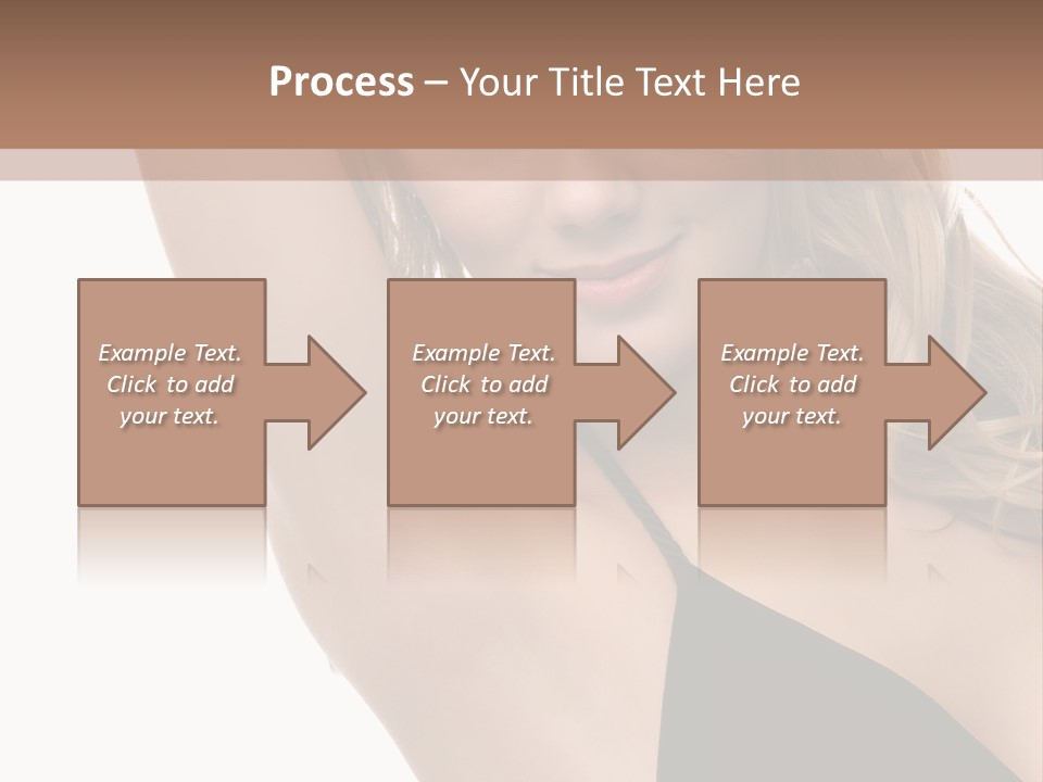 A Woman In A Black Dress Posing For A Picture PowerPoint Template