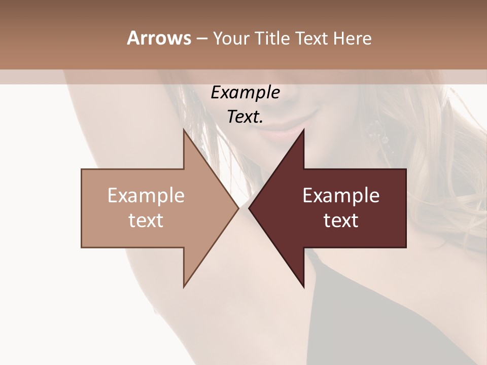 A Woman In A Black Dress Posing For A Picture PowerPoint Template