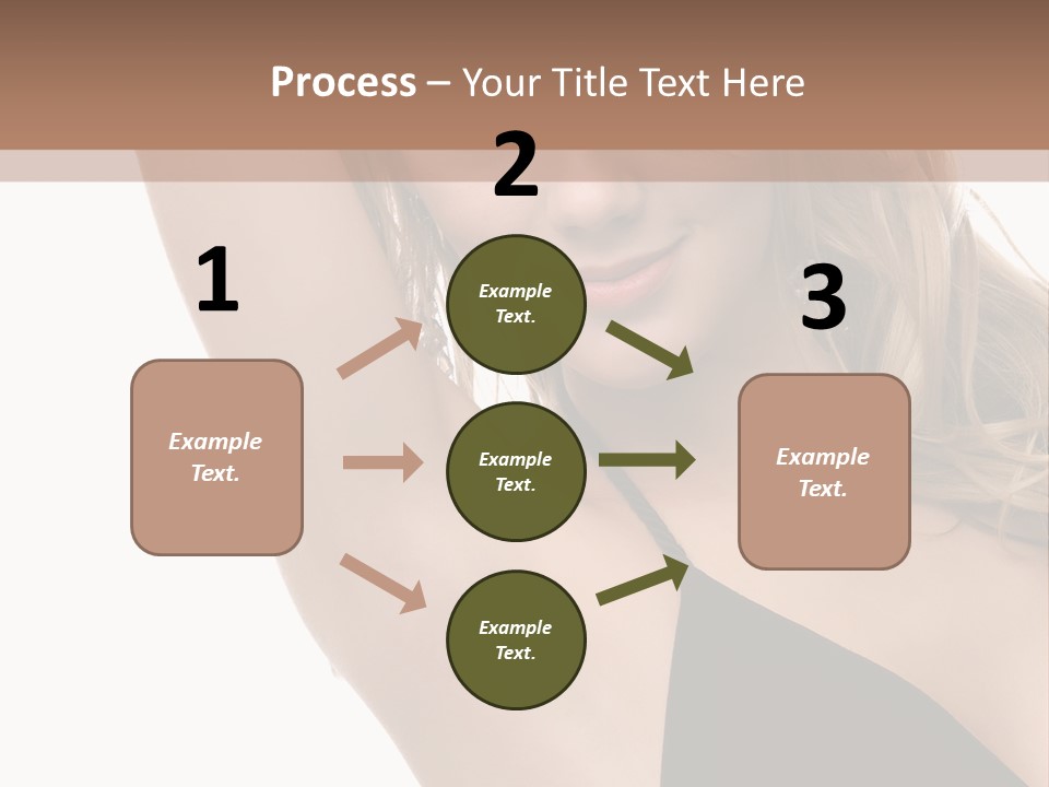 A Woman In A Black Dress Posing For A Picture PowerPoint Template