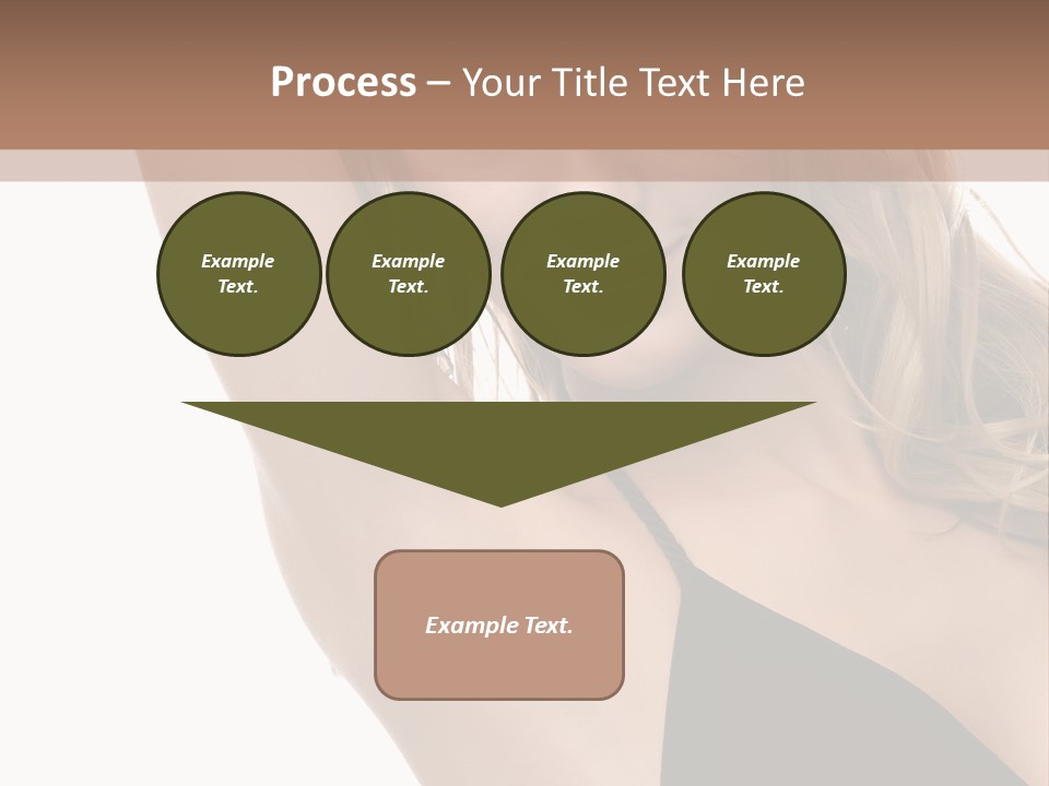 A Woman In A Black Dress Posing For A Picture PowerPoint Template