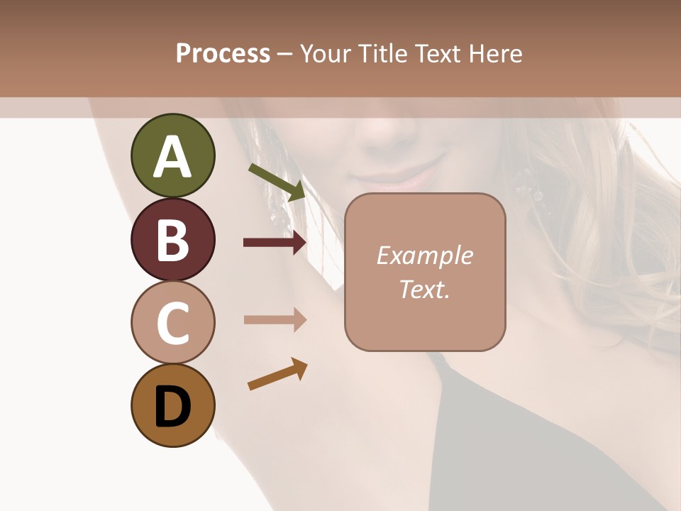 A Woman In A Black Dress Posing For A Picture PowerPoint Template