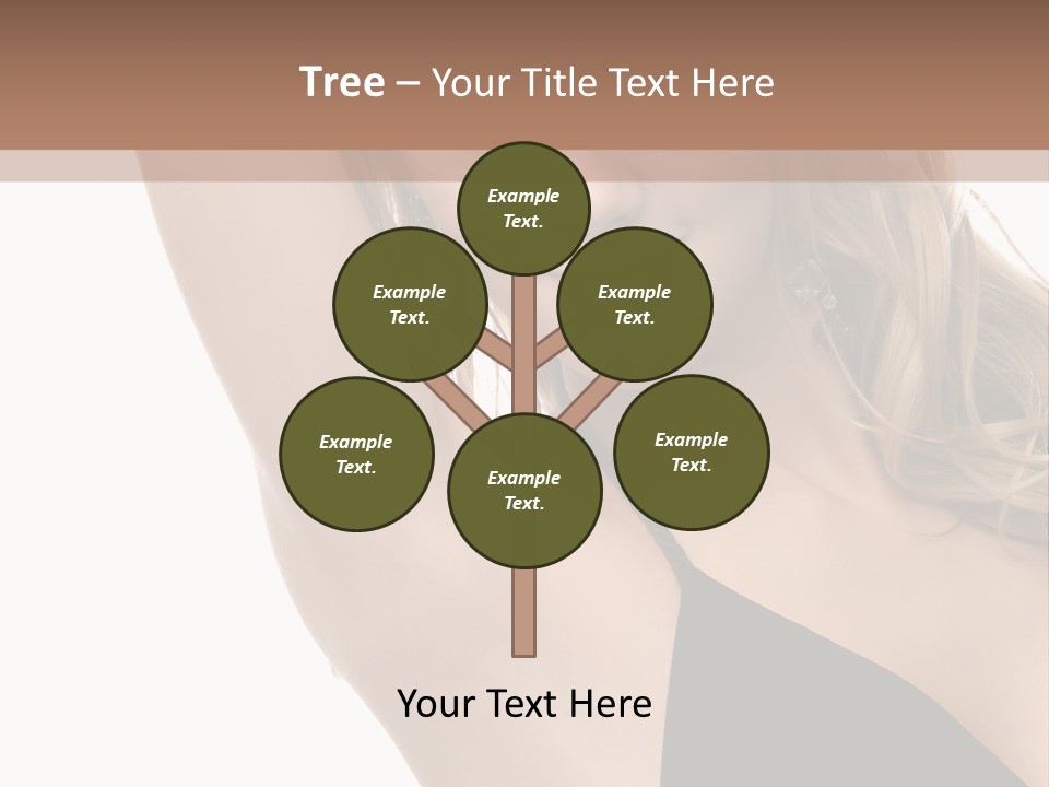 A Woman In A Black Dress Posing For A Picture PowerPoint Template