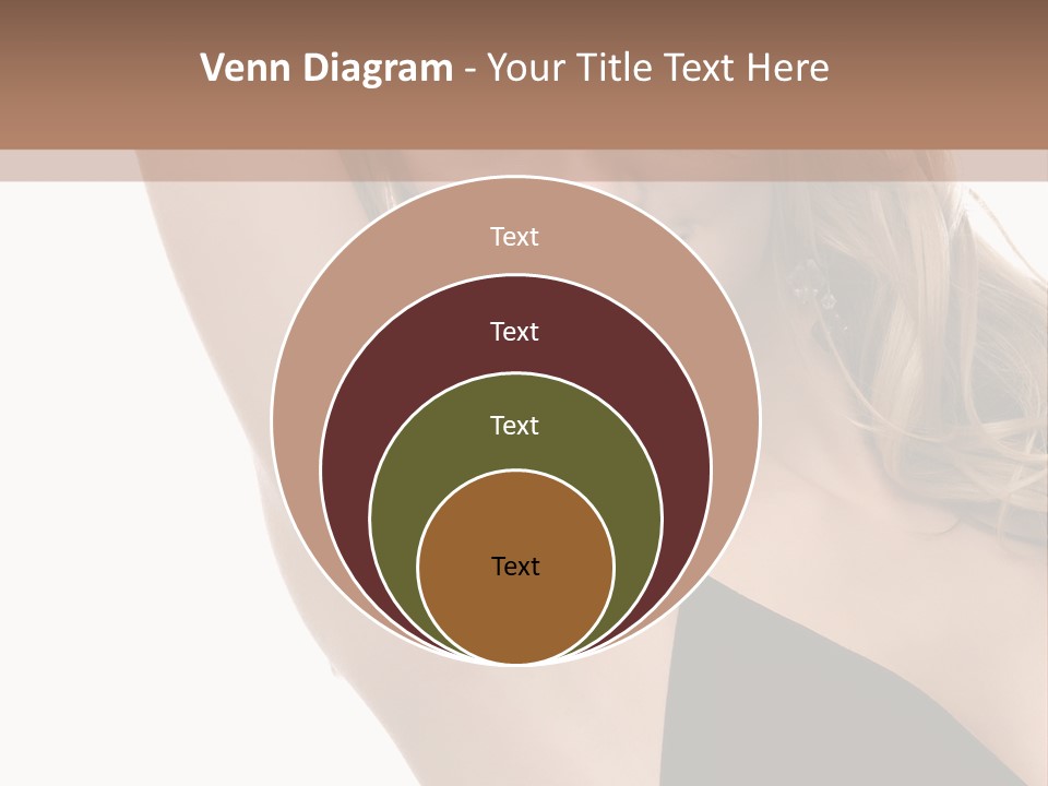 A Woman In A Black Dress Posing For A Picture PowerPoint Template