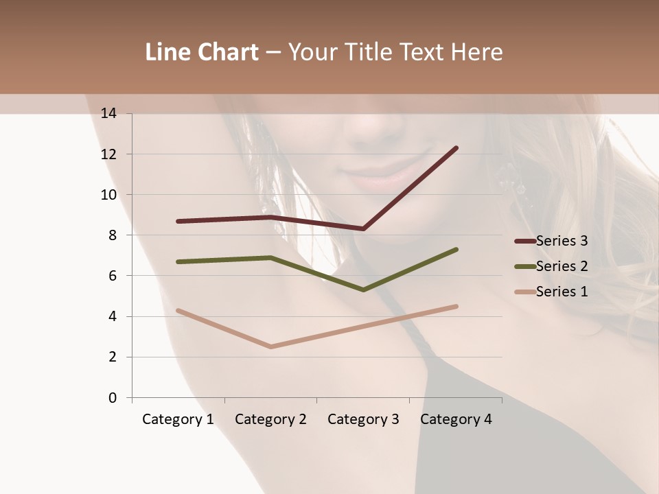 A Woman In A Black Dress Posing For A Picture PowerPoint Template