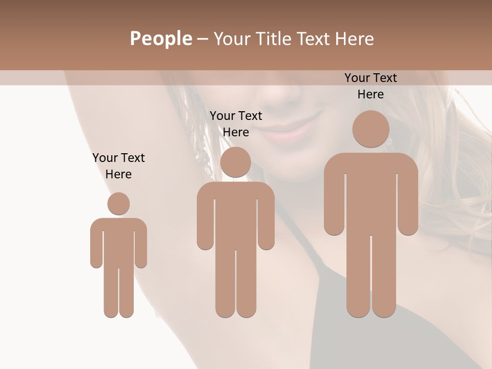 A Woman In A Black Dress Posing For A Picture PowerPoint Template