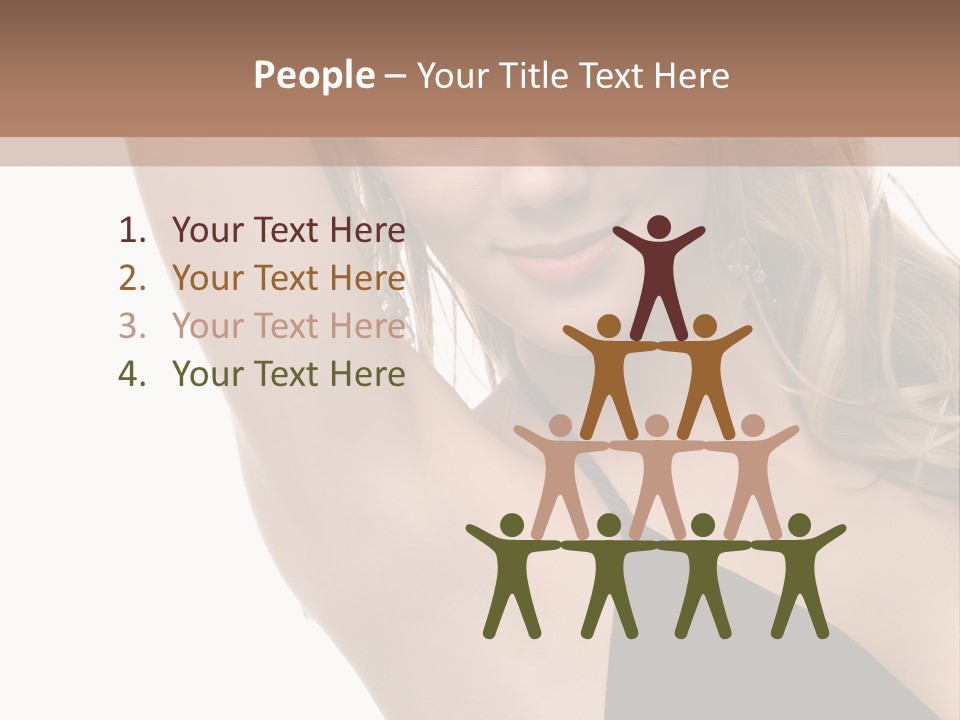 A Woman In A Black Dress Posing For A Picture PowerPoint Template