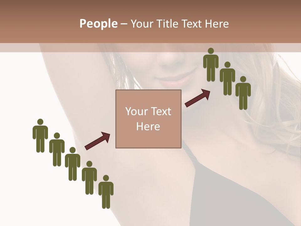 A Woman In A Black Dress Posing For A Picture PowerPoint Template