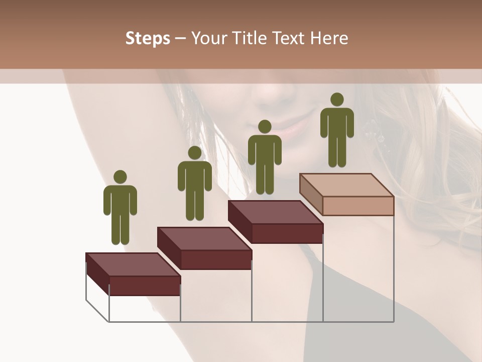 A Woman In A Black Dress Posing For A Picture PowerPoint Template