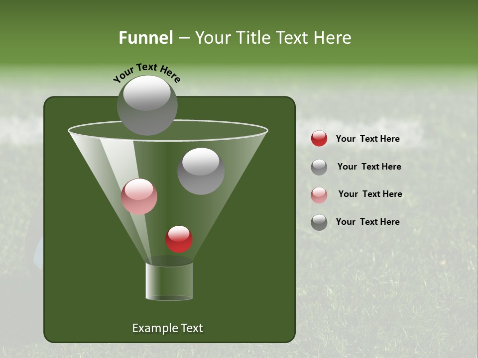 A Football Sitting On Top Of A Lush Green Field PowerPoint Template
